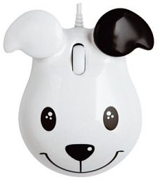 Maus mit Hunde Gesicht.