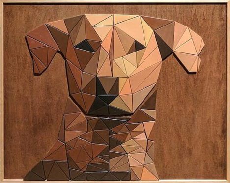 DIY: Holz-Mosaik mit Hunde-Gesicht
